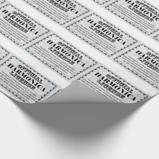 Harnonica-Lizenz Geschenkpapier (Ecke)