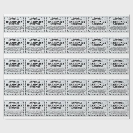 Harnonica-Lizenz Geschenkpapier (Flach)