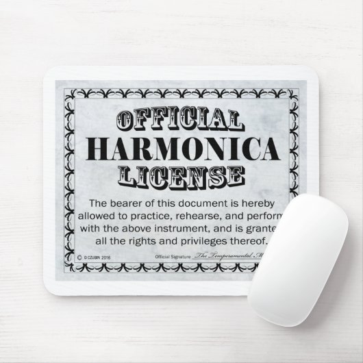 Harnonica-Lizenz Mousepad (Mit Mouse)