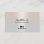 Harnsteine Langhaar & Scheren Silbersalon Visitenkarte (Rückseite)