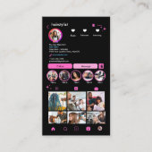 Harnsteine Rosa Instragram [LANGE BIO] Visitenkarte (Vorderseite)