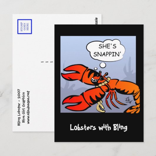 Harnstuben mit Bling Postcard Postkarte (Vorne/Hinten)