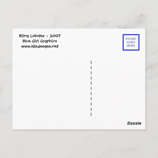 Harnstuben mit Bling Postcard Postkarte (Rückseite)