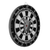 Harnsymbol-Dartboard mit benutzerdefiniertem Text Dartscheibe (Vorderseite Links)