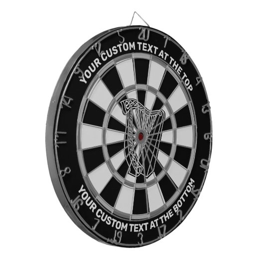 Harnsymbol-Dartboard mit benutzerdefiniertem Text Dartscheibe (Vorderseite Links)