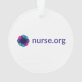 Harnwege Akrylornament, Kreis Ornament (Rückseite)