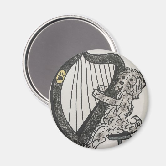 Harnwelpe Magnet (Vorderseite/Rückseite)