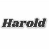 Harold Aufkleber (Vorderseite)