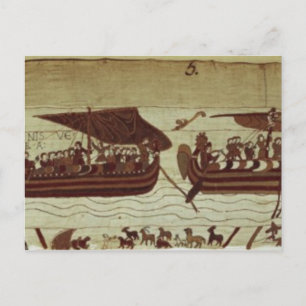 Harold durchquert den Kanal mit Segel voller Postkarte