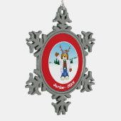 Harold J. "Goober" Hausenfeffer jr. Schneeflocken Zinn-Ornament (Links)