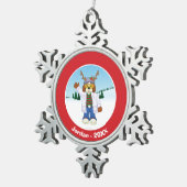 Harold J. "Goober" Hausenfeffer jr. Schneeflocken Zinn-Ornament (Rechts)