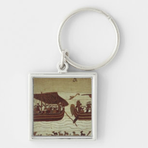 Harold kreuzt den Kanal mit den Segeln, die von Schlüsselanhänger