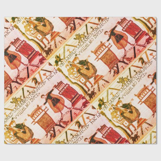 Harold schwört Eid auf heilige Relikte Geschenkpapier (Flach)