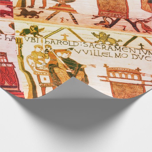 Harold schwört Eid auf heilige Relikte Geschenkpapier (Ecke)