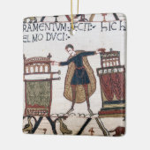 Harold schwört Eid auf heilige Relikte Keramikornament (Links)