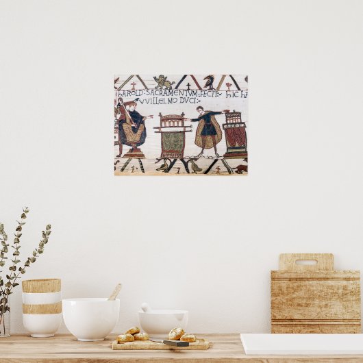 Harold schwört Eid auf heilige Relikte Poster (Küche)