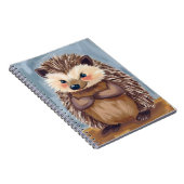 Harold the Hedgehog | Cute Animal Watercolor Notizblock (Rechte Seite)