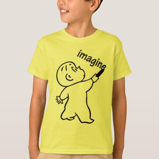Harold und der Lila Crayon "Imagine" T-Shirt (Vorderseite)
