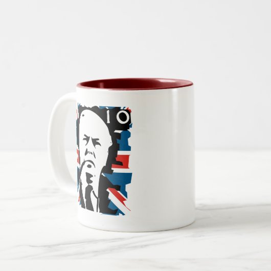 Harold Wilson Zweifarbige Tasse (Vorderseite Links)