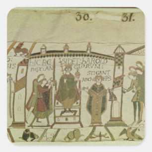 Harold wird die Krone und die Quadratischer Aufkleber