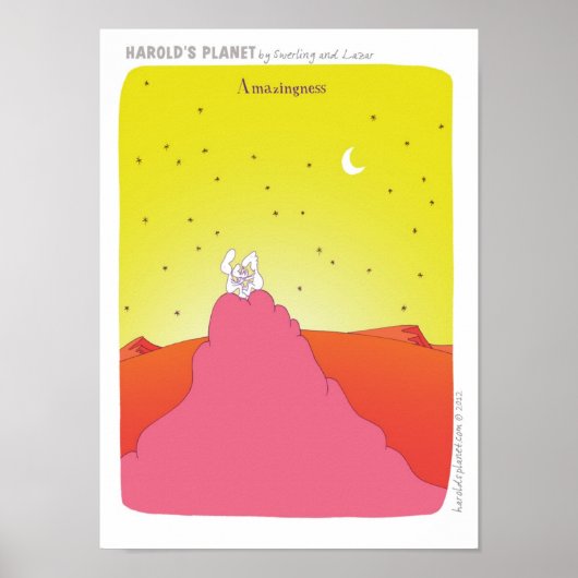 "HAROLD'S PLANET" "New baby" Poster (Vorne)