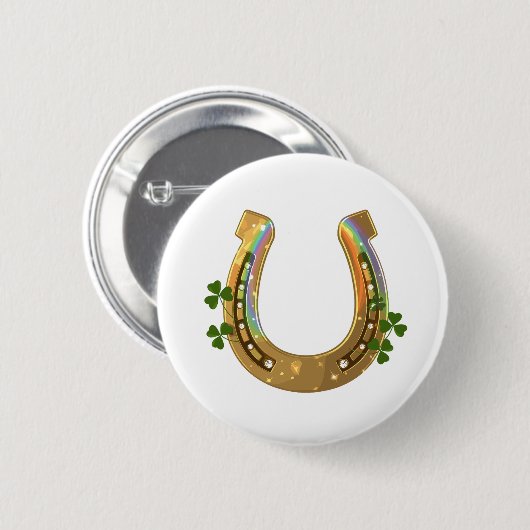 Harp And Shamrocks Button (Vorne & Hinten)