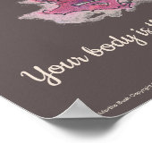 Harp Art Poster Khalil Gibran Quote (Ecke)