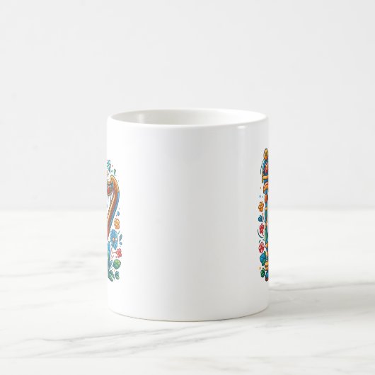 Harp Folk Art Tasse (Mittel)
