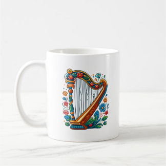Harp Folk Art Tasse