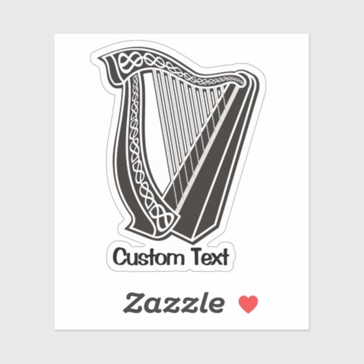 Harp Icon Aufkleber (Blatt)