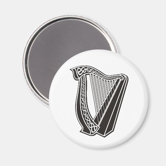 Harp Icon Magnet (Vorderseite/Rückseite)