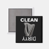 Harp Icon Magnet (Vorderseite/Rückseite)