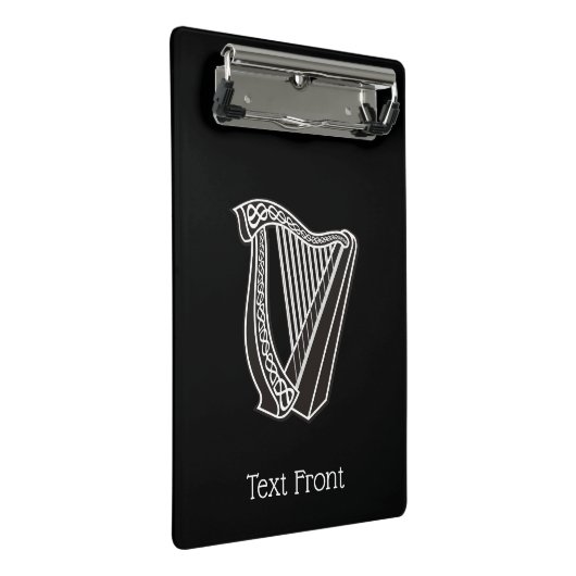 Harp Icon Mini Klemmbrett (Schrägansicht)