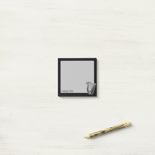 Harp Icon Post-it Klebezettel (Auf Schreibtisch)