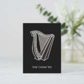 Harp Icon Postkarte (Stehend Vorderseite)