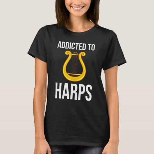 Harp Music Instrument Player Beginner Lesson 1 T-Shirt (Vorderseite)