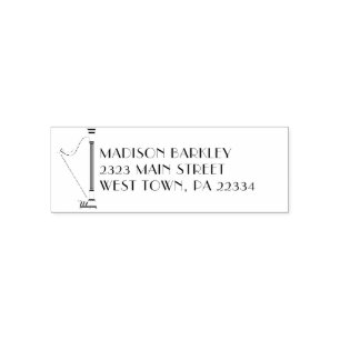 Harp Music Teacher Permastempel