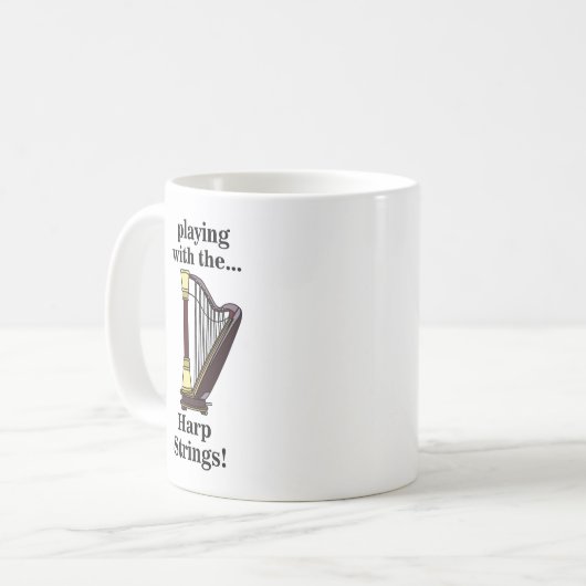 Harp Musical Instrument Harp Kaffeetasse (Vorderseite Links)