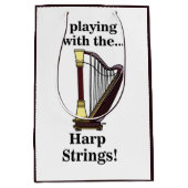Harp Musical Instrument Harp Mittlere Geschenktüte (Vorderseite)