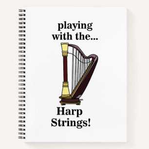 Harp Musical Instrument Harp Notizblock