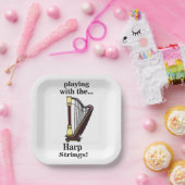 Harp Musical Instrument Harp Party Pappteller (Party)