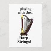 Harp Musical Instrument Harp Postkarte (Vorderseite)