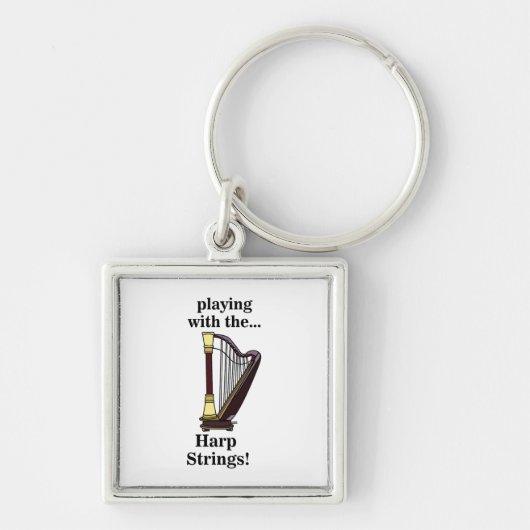 Harp Musical Instrument Harp Schlüsselanhänger (Vorne)