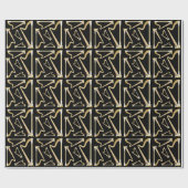 Harp Musician Music Teacher Geschenkpapier (Flach)