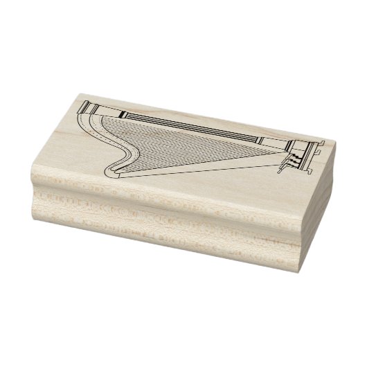 Harp Musician Music Teacher Gummistempel (Stempel)