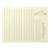 Harp Musician Music Teacher Notizblock (Vorderseite)