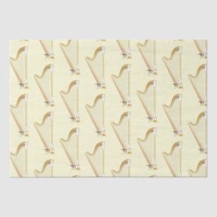 Harp Musician Music Teacher Seidenpapier