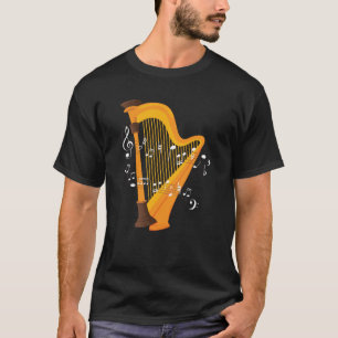 Harp Musiknote Design für Harp Musiker T-Shirt