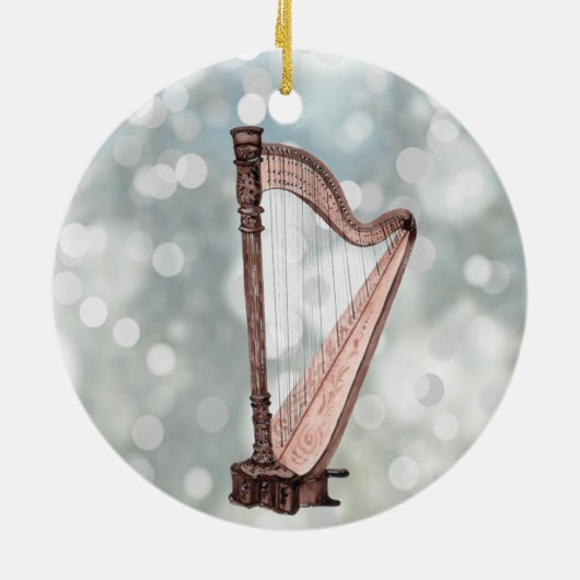 Harp Ornament Music Gift (Hinten)