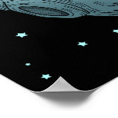 Harp Player gibt Girls Harpist Geschenk Frauen Har Poster (Ecke)